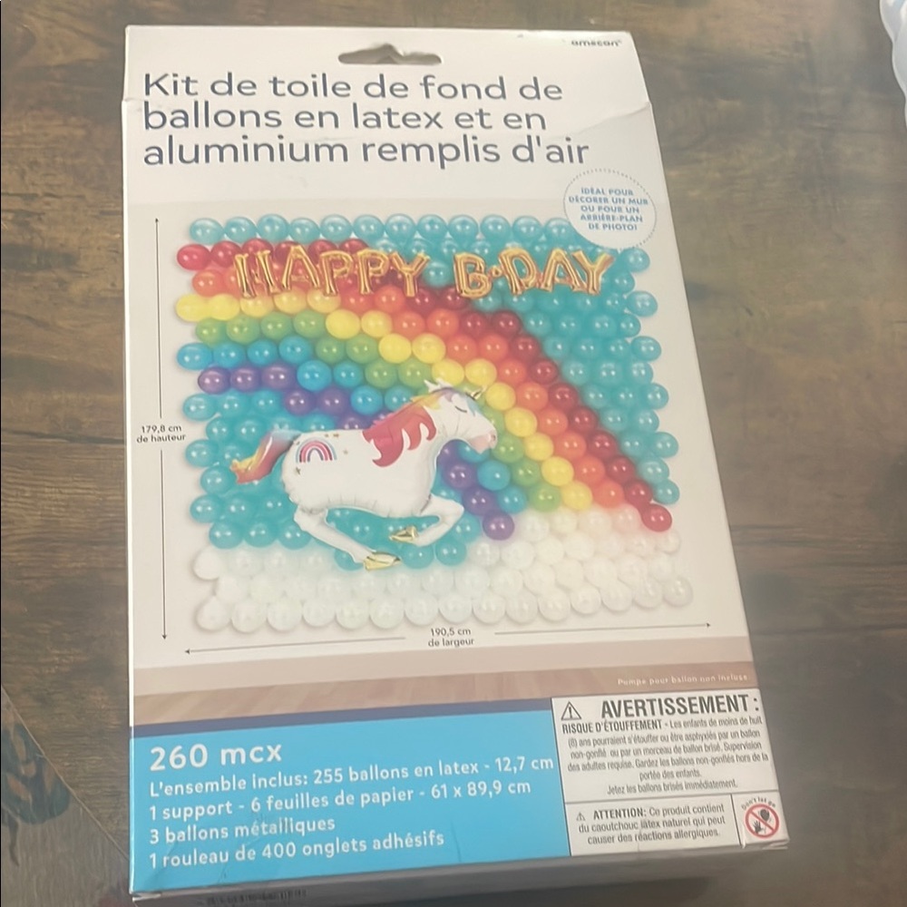 Amscan Colorful Balloon Kit with Horse and Rainbow
